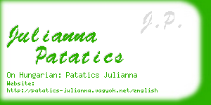 julianna patatics business card